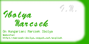 ibolya marcsek business card